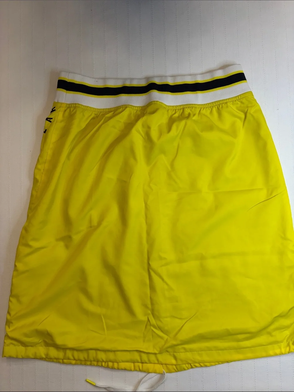 Nike Bright Yellow Snap-Front Athletic Mini Skirt